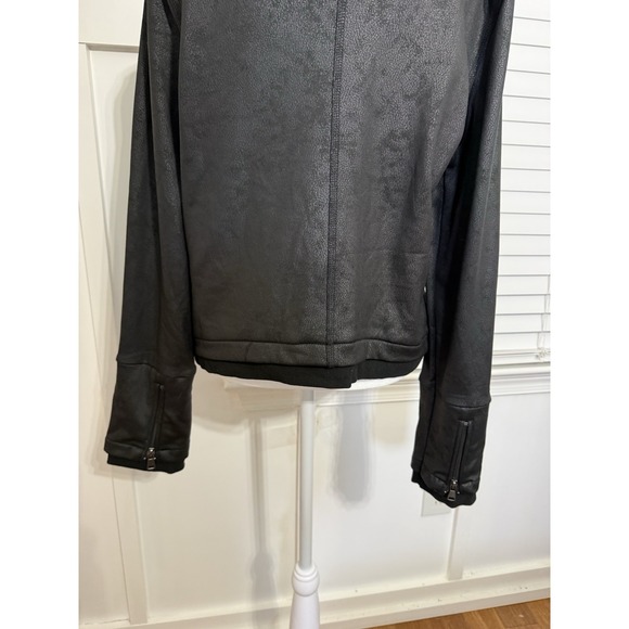 NWT Dance&Marvel Black Asymmetrical Zip Biker Jacket XL Zipped Pockets DMJ1378 - Picture 5 of 7